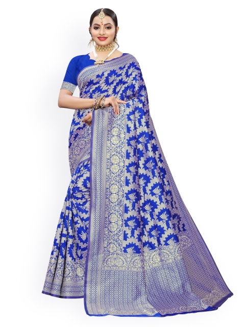 

KALINI Blue Ethnic Motifs Saree