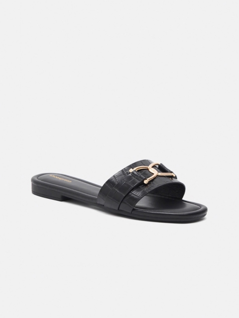 

shoexpress Women Black Open Toe Flats