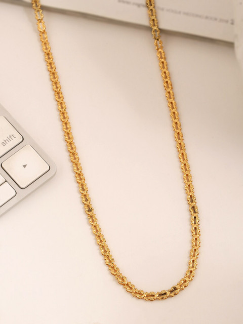 

Tistabene Men Gold-Toned Alloy Gold-Plated Chain