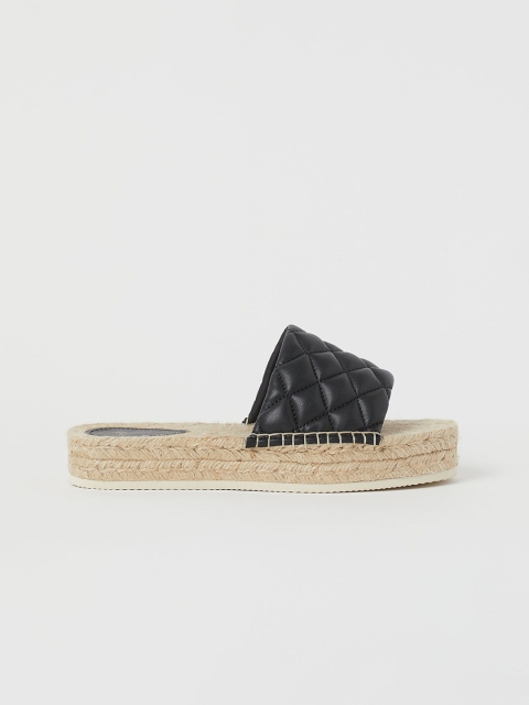 

H&M Black Platform Mules
