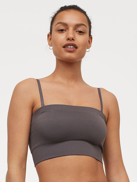

H&M Grey Seamless Sports Bra 0948946001