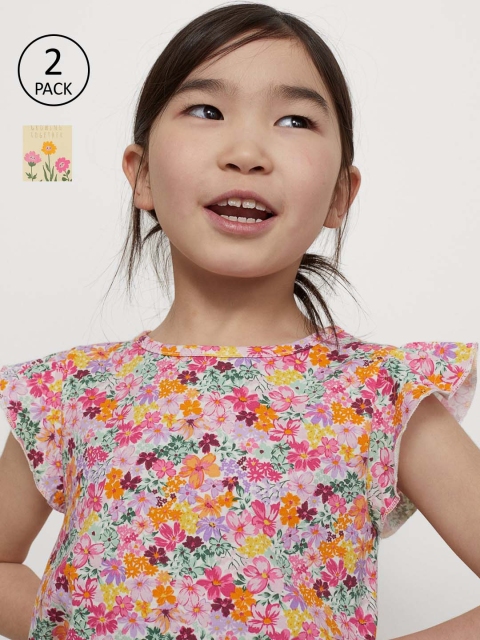 

H&M Girls Yellow & Pink 2-Pack Jersey Tops