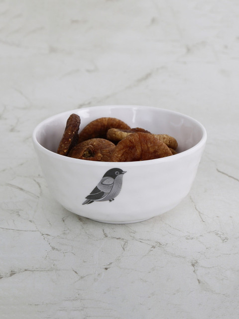 

Home Centre White & Grey Meadows Printed Serving Bowl