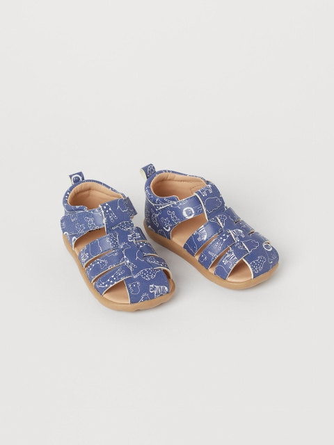 

H&M Girls Blue Printed Flats