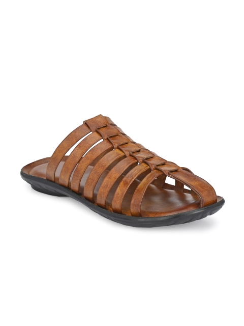 

Azzaro Black Men Beige Ethnic Comfort Sandals