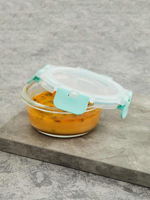 

Home Centre Transparent Solid Food Storage Container with Removable Lid 210 ml