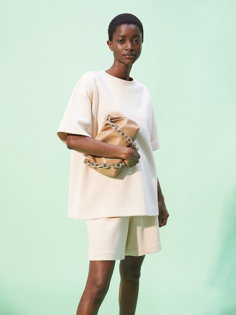 

H&M Women White Oversized T-Shirt