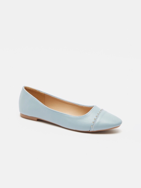 

shoexpress Women Blue PU Slip-On Sneakers