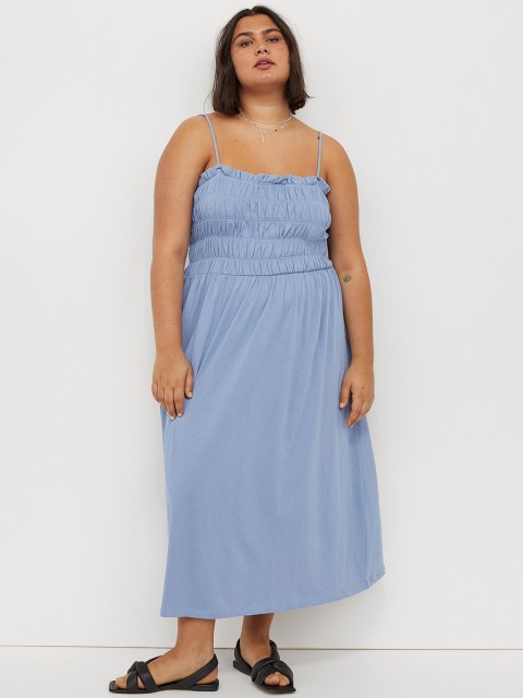 

H&M+ Blue Dress With Smocking