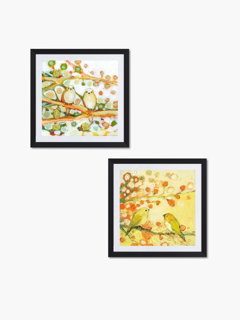 

Home Centre Yellow & White Set of 2 Corsica Bird Wall Art