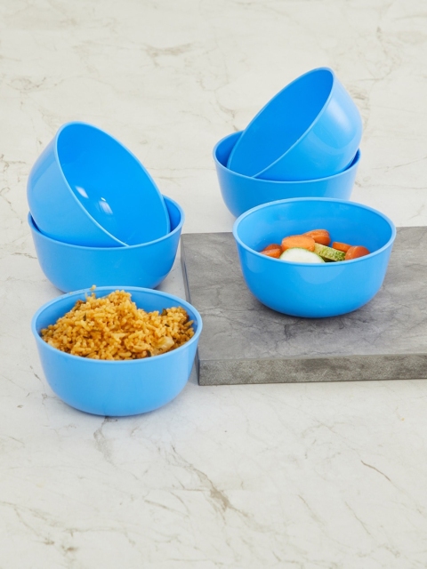 

Home Centre Set Of 6 Blue Solid Bowls