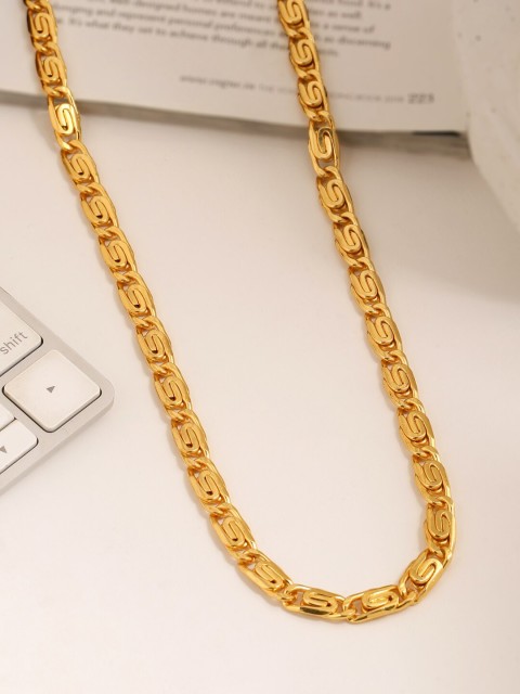 

Tistabene Men Gold-Toned Alloy Gold-Plated Chain