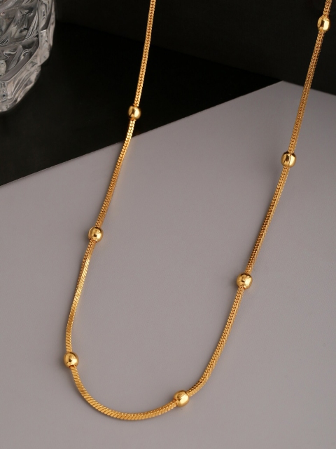 

Tistabene Men Gold Plated Ball Chains