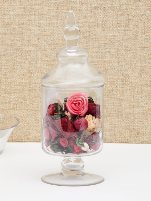 

Home Centre Transparent Contour-Beverly Glass Candy Jar
