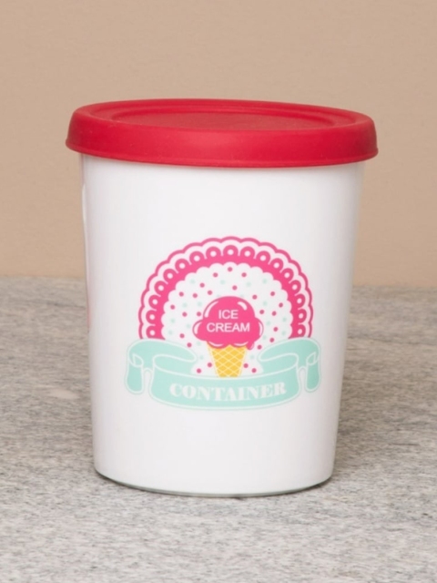 

Home Centre White & Pink Ice Cream Printed Container 170 ml