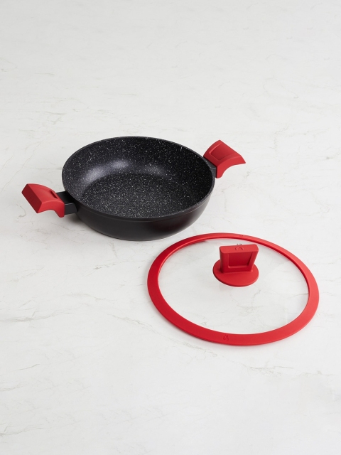 

Home Centre Black Aluminium Casserole with Lid