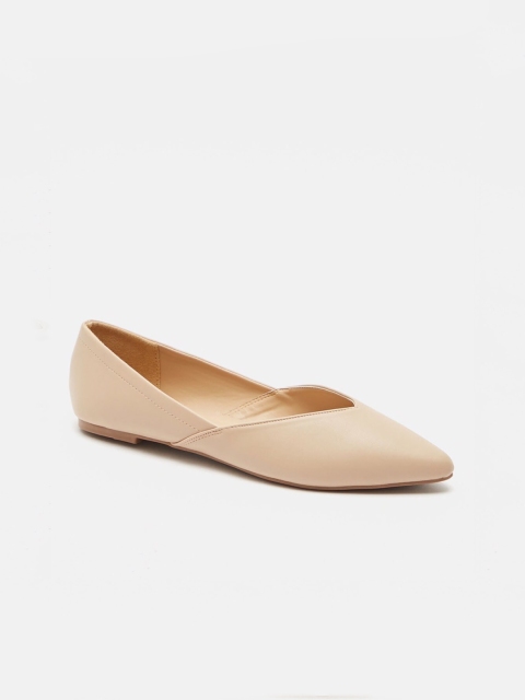 

shoexpress Women Beige Ballerinas Flats