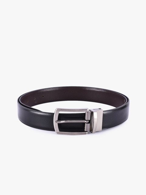 

BuckleUp Men Black & Brown Textured Belt