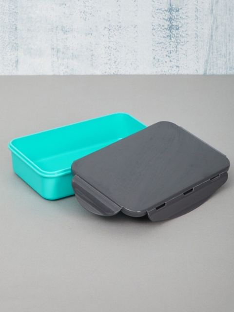 

Home Centre Blue & Charcoal Grey Colourblocked Rectangular Food Container 800 ml