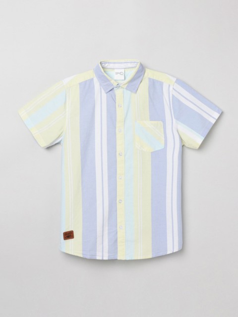 

max Boys Multicoloured Regular Fit Striped Casual Shirt, Multi