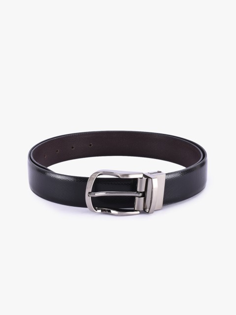 

BuckleUp Men Black & Brown Textured Belt