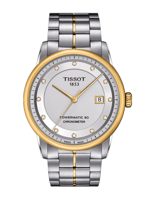 

TISSOT Men Silver-Toned Analogue Watch T0864082203600