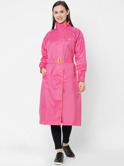 

Zeel Women Coral Solid Rain Jacket