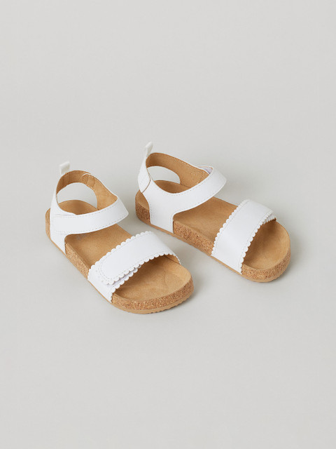

H&M Girls White Open Toe Flats