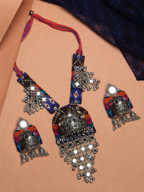 

NEUDIS Silver-Plated Tribal Antique Statement Jewellery Set