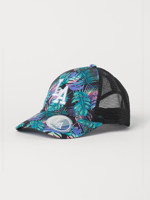 

H&M Girls Green & Black Applique Cap