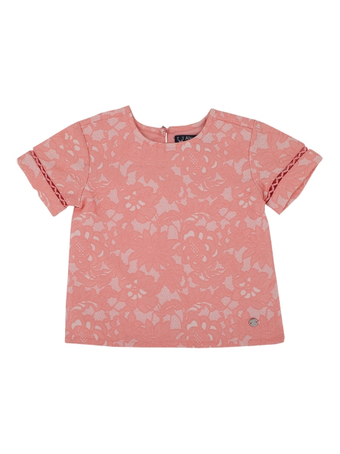 

Allen Solly Junior Pink & Grey Floral Regular Top