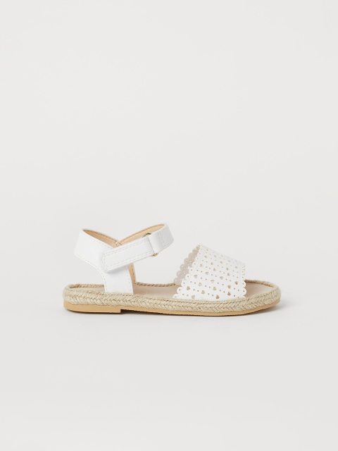 

H&M Girls White Open Toe Flats