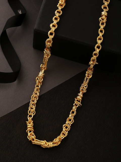 

Tistabene Men Gold-Toned Alloy Contemporary Modern Handmade Chain