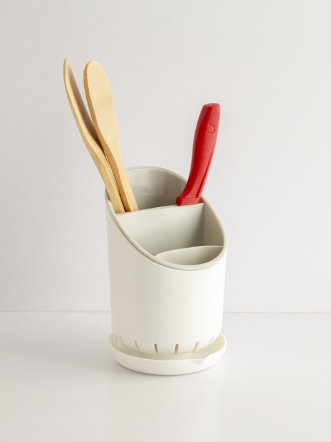

Home Centre Off-White Plastic Orion Dale Solid Cutlery Holder