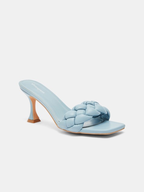 

shoexpress Women Blue Solid Sandals
