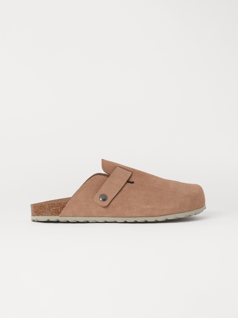 

H&M Men Beige Suede Mules