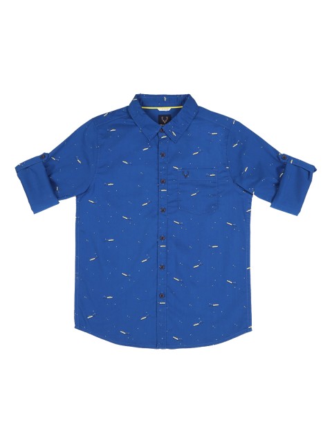 

Allen Solly Junior Boys Navy Blue Regular Fit Printed Casual Shirt