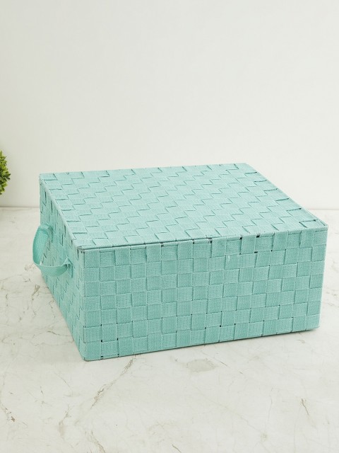 

Home Centre Green Self Design Wilton Laundry Storage Basket