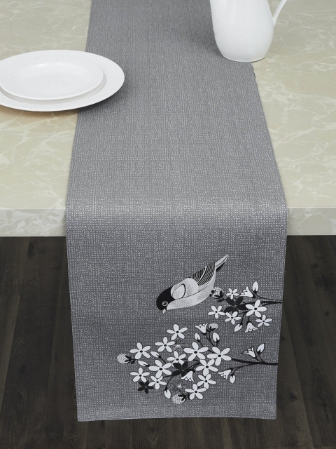 

Home Centre Black & Grey Meadows Printed Reversible Table Runner