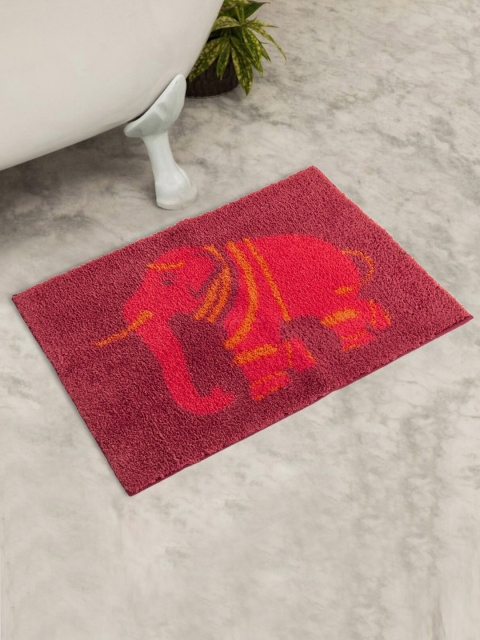 

Home Centre Red & Yellow India Inspired Elephant Print Bath Rug
