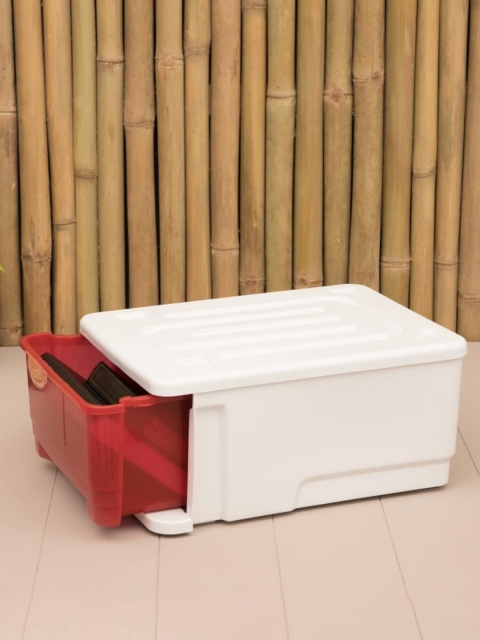 

Home Centre Red & White Solid Regan Connor Single Drawer Storage Cabinet