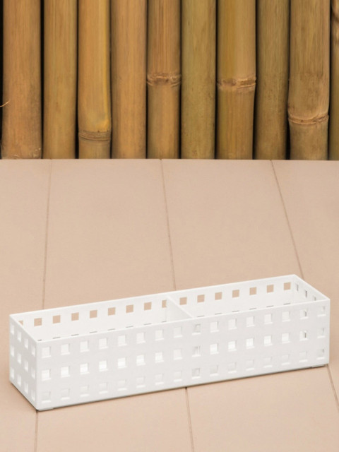 

Home Centre White Solid Stackable Storage Box With Separator