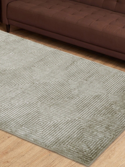 

Home Centre Beige Mono Burnish Jacquard Rectangular Anti-Skid Carpet