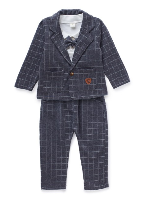 

Like A Boss Boys Grey Shirt Trousers Jacket & Bowtie