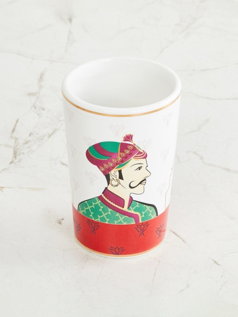 

Home Centre Multicoloured & WhitePrinted Ceramic Mugs Set, Multi