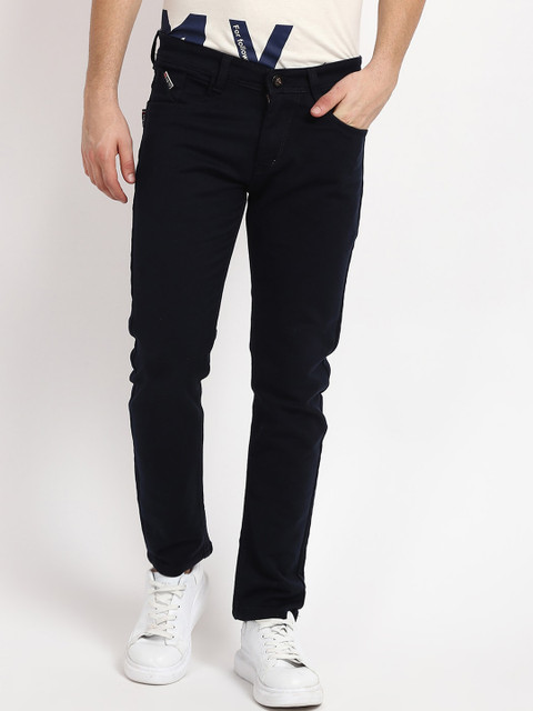 

V2 Value & Variety Men Navy Blue Regular Trousers