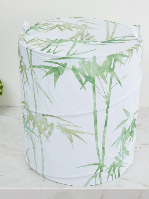 

Home Centre White & Green Printed Laundry Bag