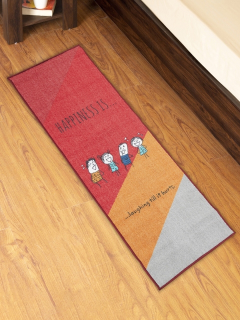 

Home Centre Red Happiness Printed Floor Runner