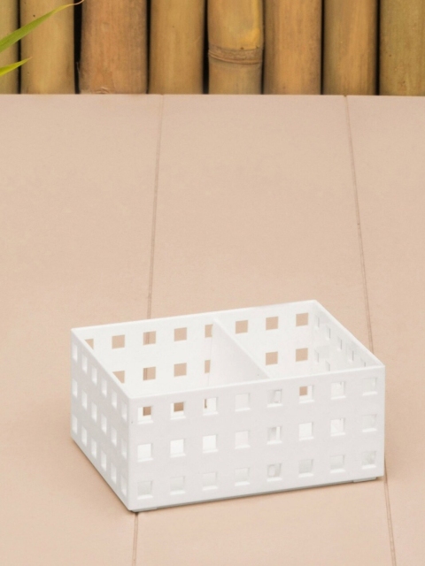 

Home Centre White Solid Stackable Storage Box With Separator