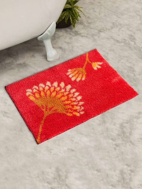 

Home Centre Red & Orange Printed Bath Mat